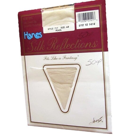 NEW HANES SILK REFLECTIONS PANTYHOSE sz AB Style 717 PEARL - Picture 1 of 2